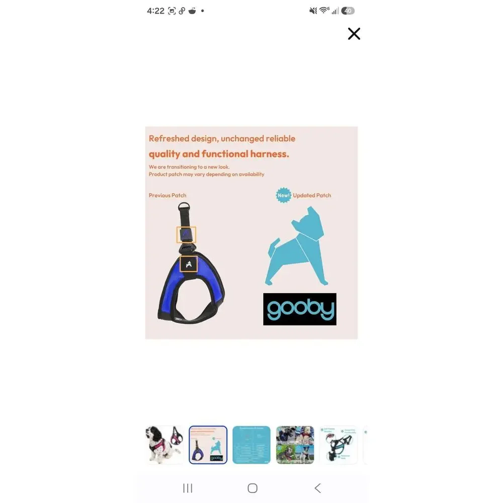 Gooby Escape Free Easy Fit Dog Harness, Hot Pink, Small: 16 to 19.25-in chest